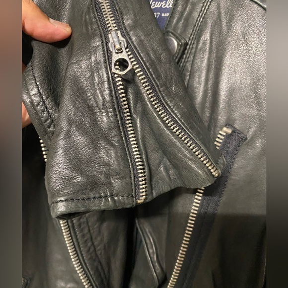 Madewell Moto Genuine Soft Leather Jacket sz XS - Picture 10 of 13